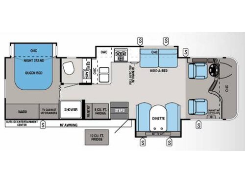 Floorplan - 2014 Jayco Precept 31UL