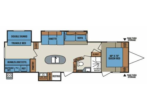 Floorplan - 2014 KZ Spree 329IK