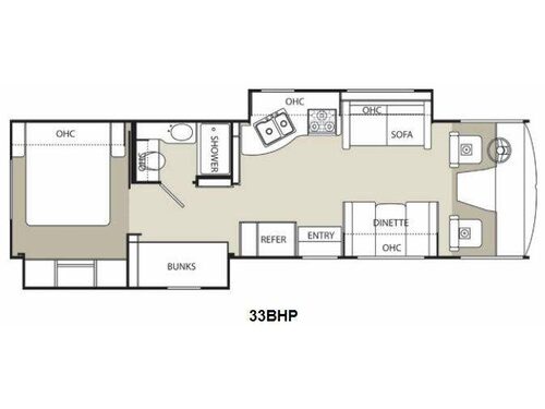 Floorplan - 2014 Coachmen RV Pursuit 33 BHP