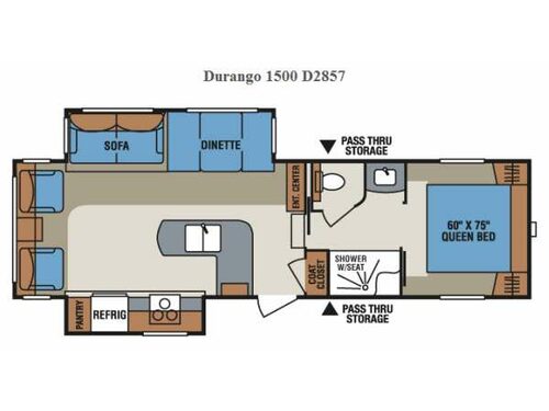 Floorplan - 2014 KZ Durango 1500 D2857