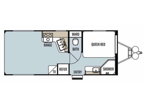 Floorplan - 2014 Forest River RV Work and Play Ultra Lite 21UL