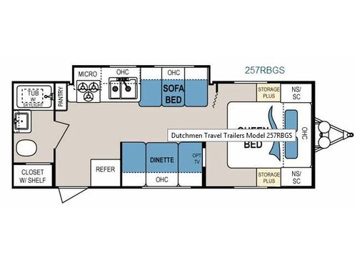 Dutchmen 257RBGS Floorplan