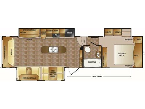 Floorplan - 2014 CrossRoads RV Cruiser CF34SS