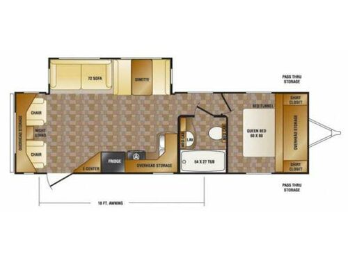 Floorplan - 2014 CrossRoads RV Cruiser Aire CTL29RL