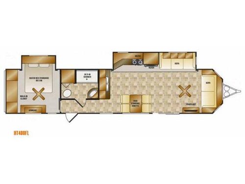 Hampton HT400FL Floorplan