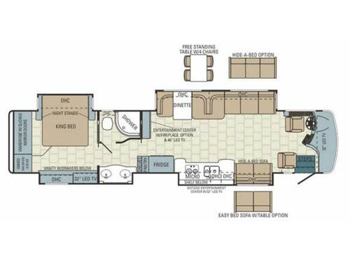 Floorplan - 2014 Entegra Coach Aspire 42DLQ