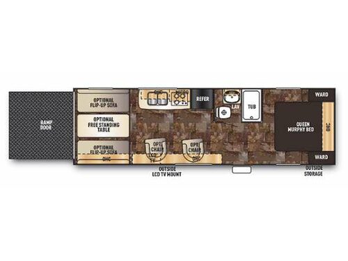 Floorplan - 2014 Forest River RV Cherokee Wolf Pack Sport 27WP