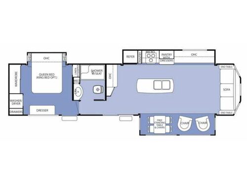 Floorplan - 2014 Forest River RV Cedar Creek Cottage 40CCK