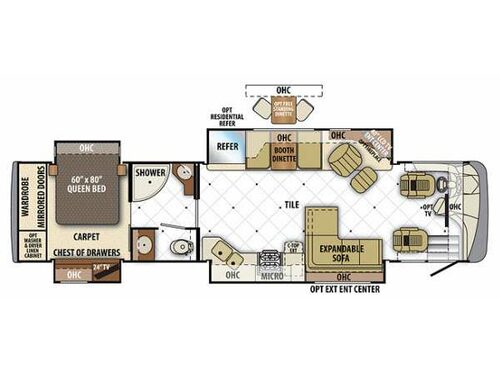 Floorplan - 2014 Forest River RV Berkshire 390FL