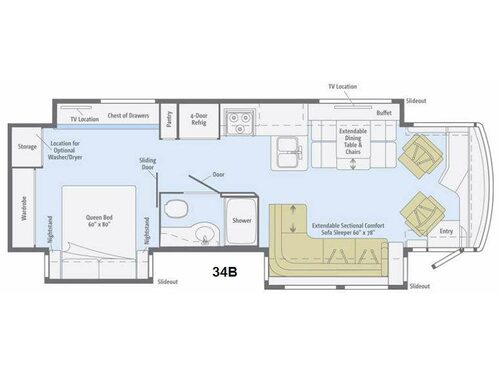 Floorplan - 2014 Itasca Meridian 34B