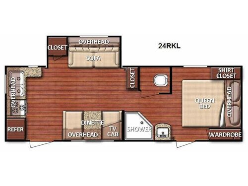 Floorplan - 2014 Gulf Stream RV Conquest 24RKL