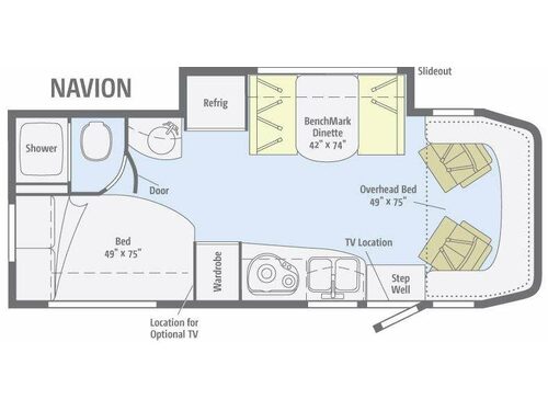 Floorplan - 2014 Itasca Navion 24J