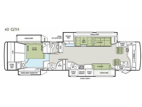 Floorplan - 2014 Tiffin Motorhomes Phaeton 40 QTH