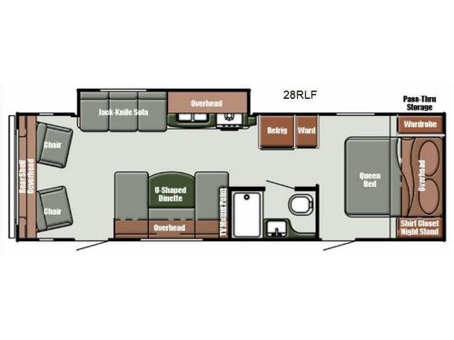 Floorplan - 2014 Gulf Stream RV Gulf Breeze Ultra Lite 28 RLF