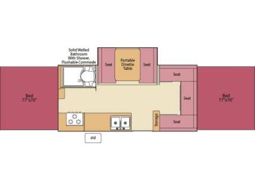 Floorplan - 2007 Fleetwood RV Highlander Arcadia