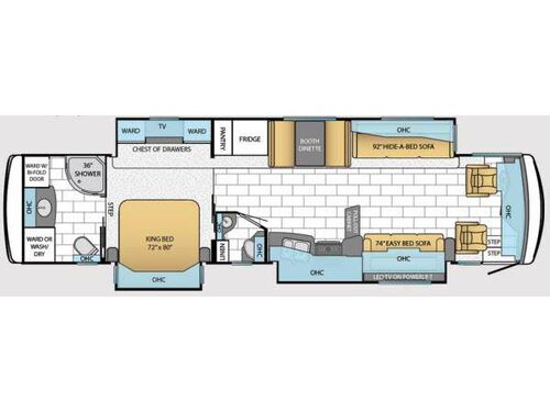 Floorplan - 2014 Newmar Ventana 4037