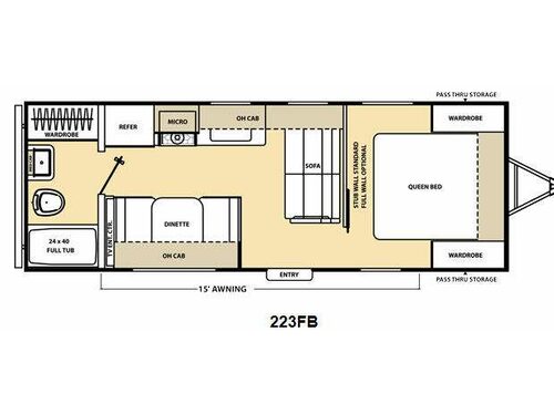 Floorplan - 2014 Coachmen RV Catalina 223FB