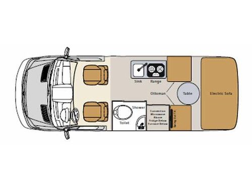 Floorplan - 2014 Pleasure-Way Ascent Ascent