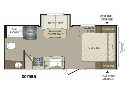 Floorplan - 2014 Keystone RV Bullet 207RBS