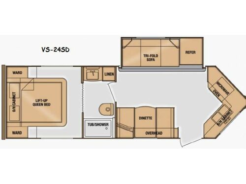 Floorplan - 2014 Cruiser ViewFinder Signature VS 24SD