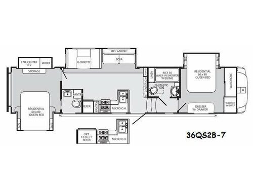 Sabre 36QS2B 7 Floorplan