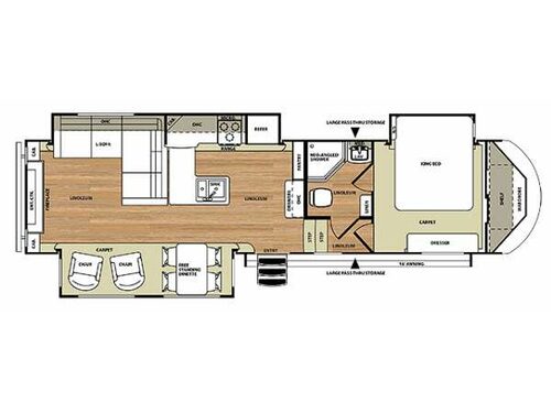 Salem Hemisphere Lite 327RES Floorplan