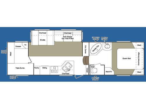 Floorplan - 2007 Keystone RV Laredo 30BH