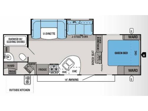 White Hawk 27RBOK Floorplan