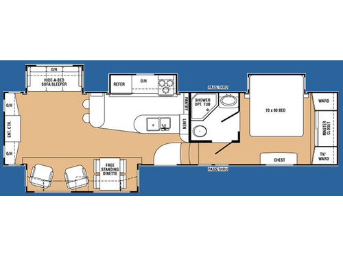 Floorplan - 2007 Keystone RV Everest 345S