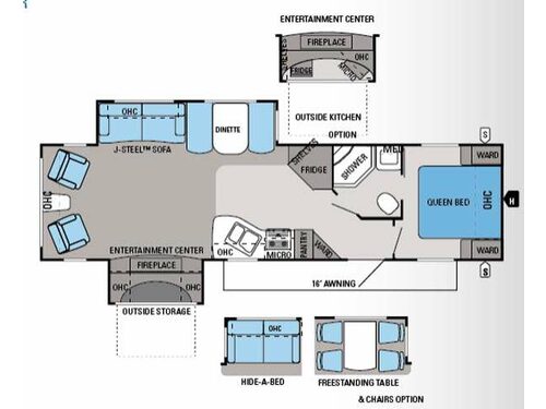 Floorplan - 2014 Jayco Eagle 321RLDS