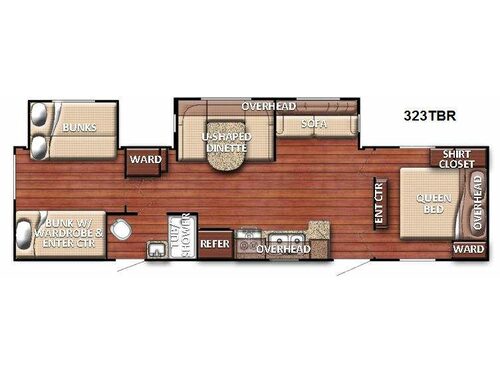 Conquest 323TBR Floorplan