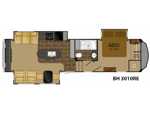Floorplan - 2015 Heartland Bighorn 3010RE