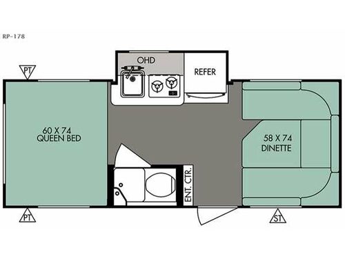 Floorplan - 2015 Forest River RV R Pod RP 178