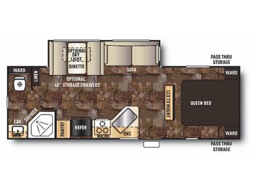 Floorplan - 2015 Forest River RV Cherokee 254Q