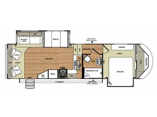 Wildwood Heritage Glen 266RLBS Floorplan