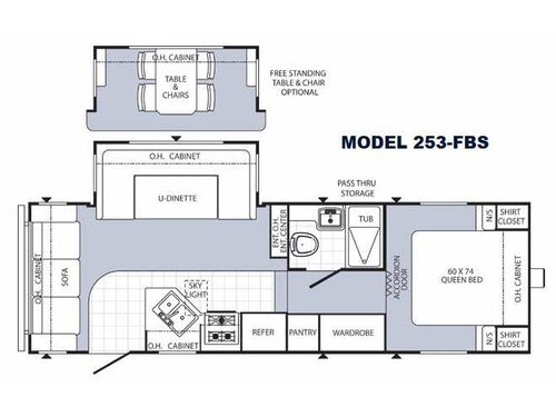 Floorplan - 2015 Palomino Puma 253-FBS