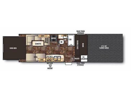 Floorplan - 2015 Forest River RV Cherokee Wolf Pack Sport 21WP120