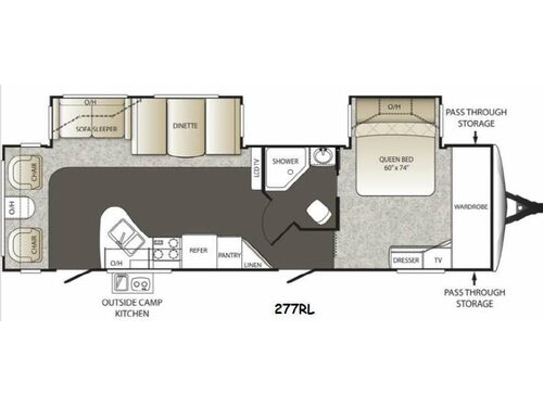 Outback 277RL Floorplan