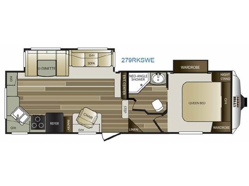 Floorplan - 2015 Keystone RV Cougar Half-Ton Series 279RKSWE