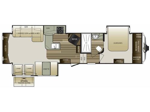 Cougar 327RES Floorplan