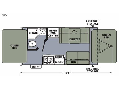 Floorplan - 2015 Coachmen RV Apex Ultra-Lite 151RBX