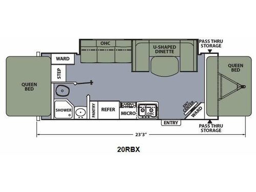 Floorplan - 2015 Coachmen RV Apex Ultra-Lite 20RBX