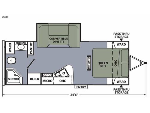 Floorplan - 2015 Coachmen RV Apex Ultra-Lite 214RB