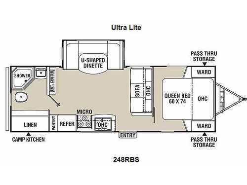 Floorplan - 2015 Coachmen RV Freedom Express 248RBS