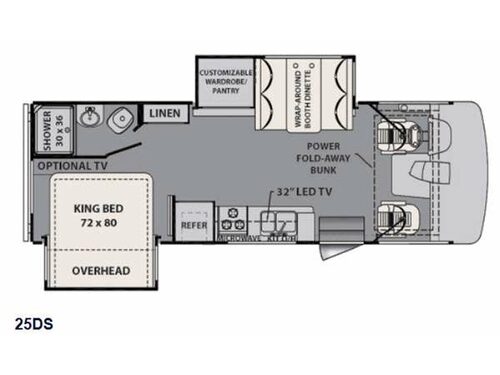 Floorplan - 2015 Forest River RV FR3 25DS