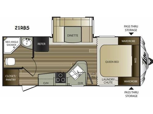 Floorplan - 2015 Keystone RV Cougar X-Lite 21RBS