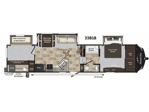 Montana High Country 338DB Floorplan