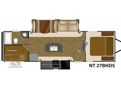 Floorplan - 2015 Heartland North Trail 27BHDS King