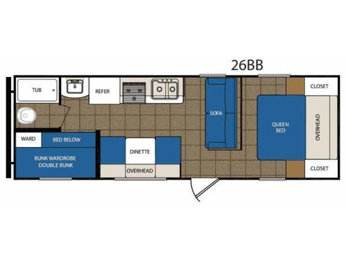Avenger 26BB Floorplan