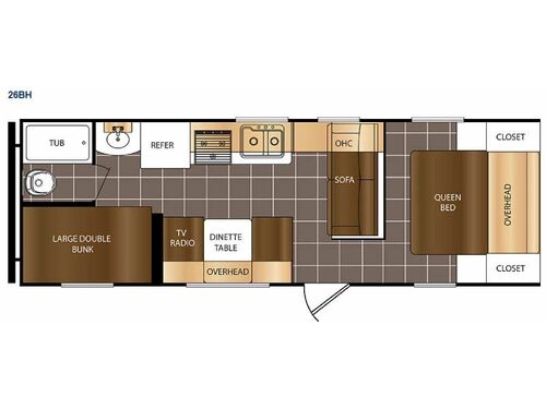 Floorplan - 2015 Prime Time Manufacturing Avenger 26BH